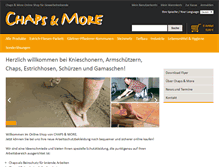 Tablet Screenshot of chaps-and-more.de